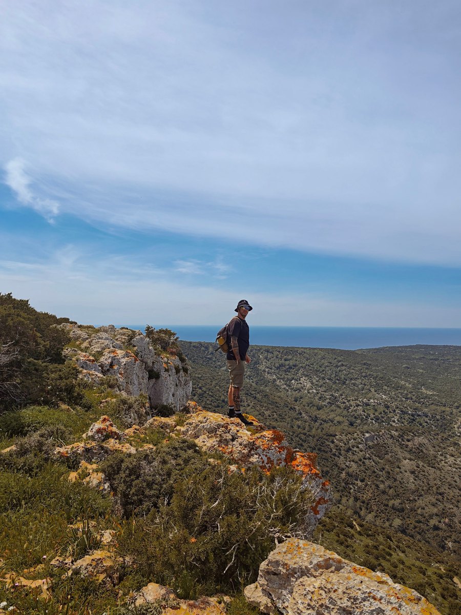Andreas on the Akamas ridge, Cyprus