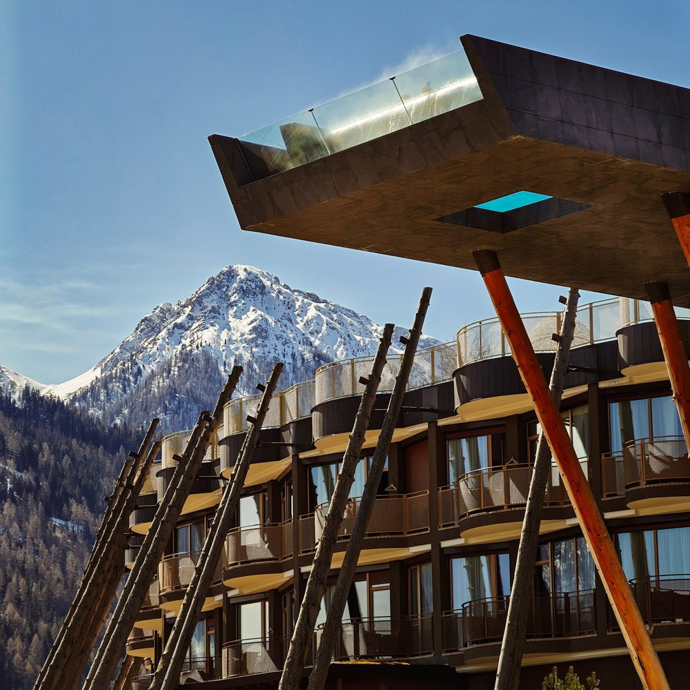 Alpine hotel, shot on assignment